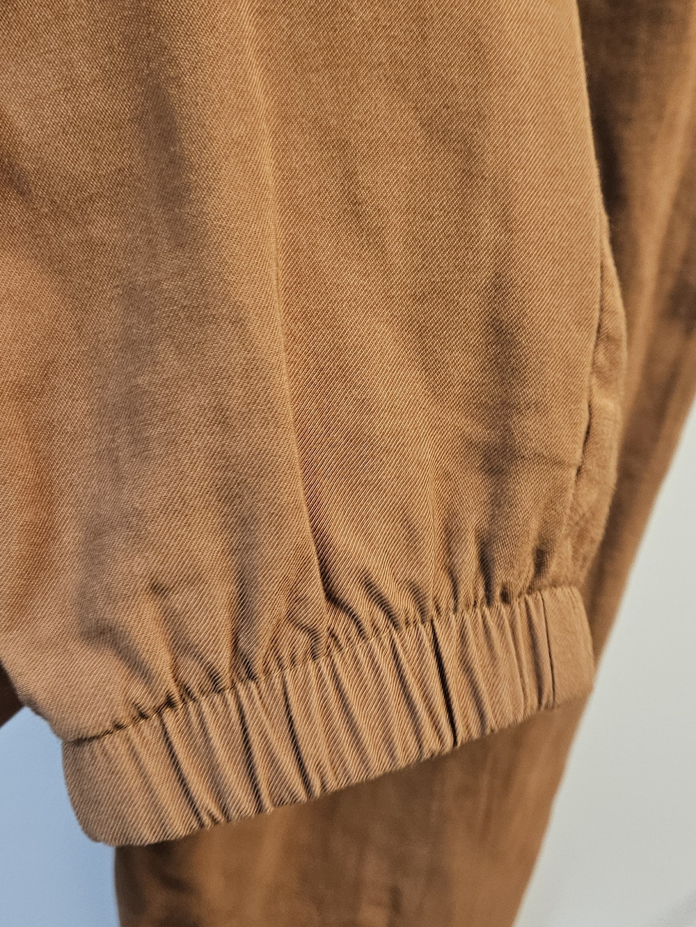 Women's Chinos in Cognac Brown. Casual Wear, Vacation, Movie Night, Fall, Farm - Picture 4 of 5